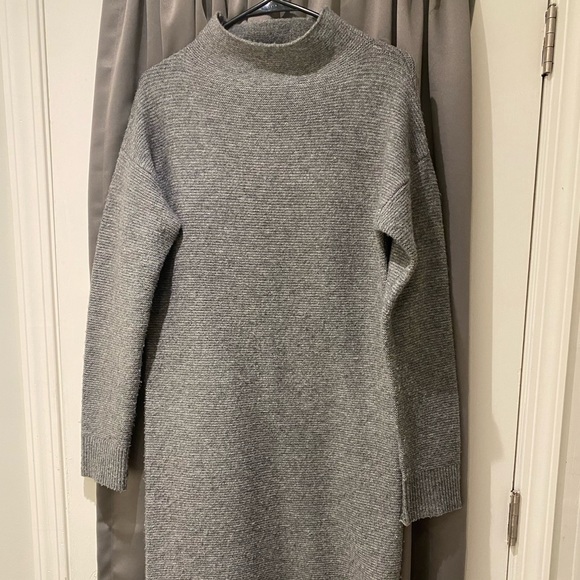 a new day | Grey Midi Sweater Dress - Picture 2 of 4